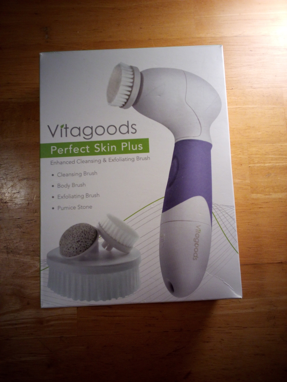Perfect Skin Plus Facial Cleansing & Exfoliating Brush - Purple